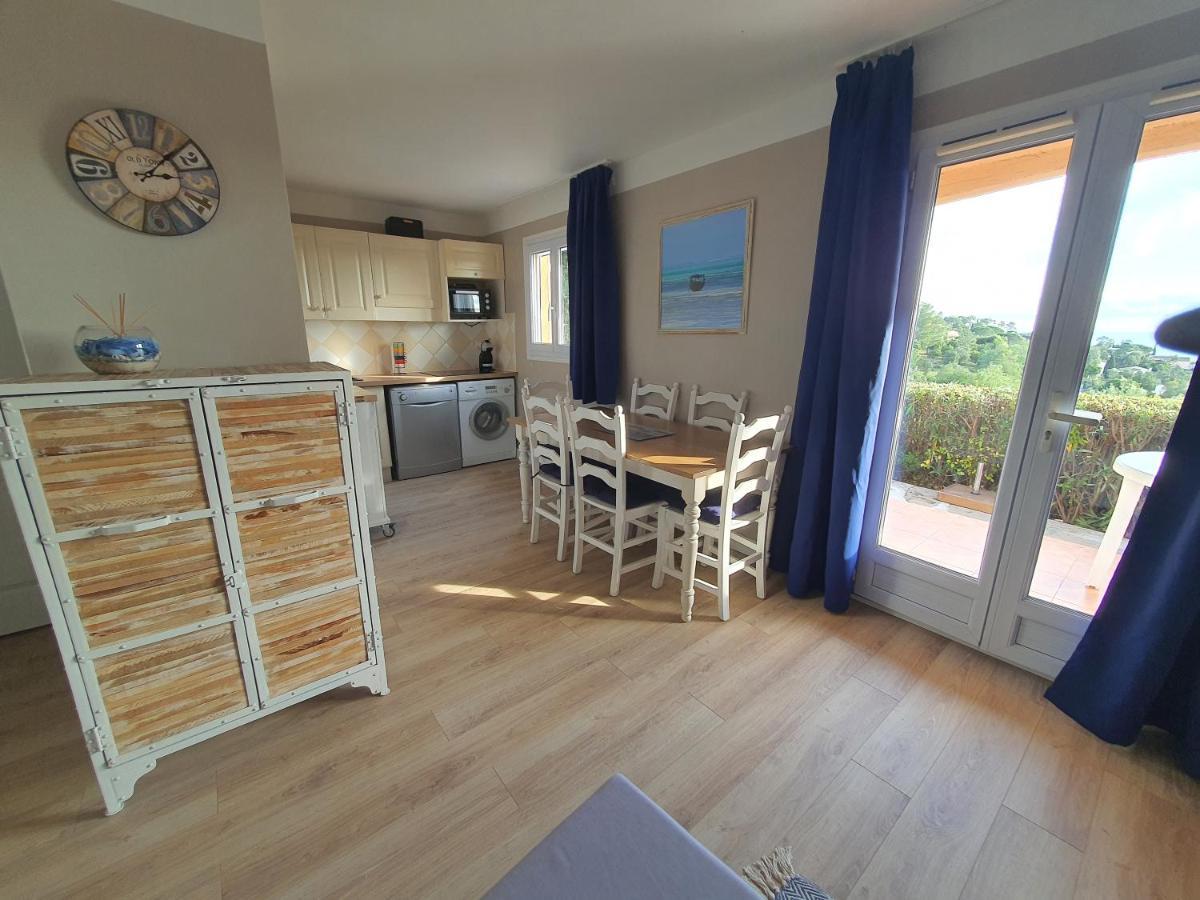 Les Issambres Appart 6 Pers Grande Terrasse Superbe Vue Mer Et Golfe De Saint Tropez, Piscine Zewnętrze zdjęcie