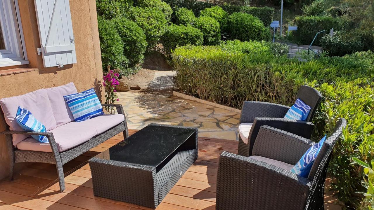 Les Issambres Appart 6 Pers Grande Terrasse Superbe Vue Mer Et Golfe De Saint Tropez, Piscine Zewnętrze zdjęcie